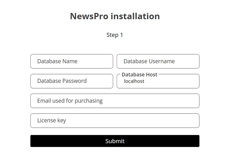 Image Step 1 in setting up NewsPro