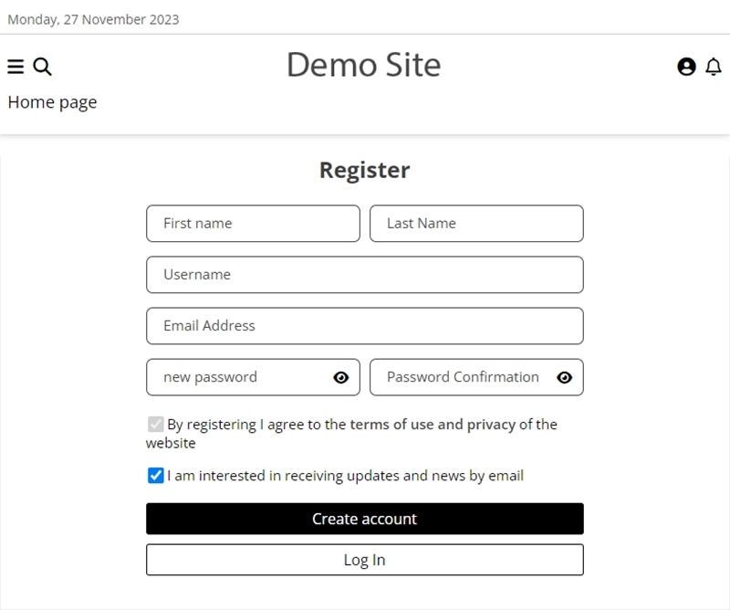 Image Step 3 in initial registration for NewsPro