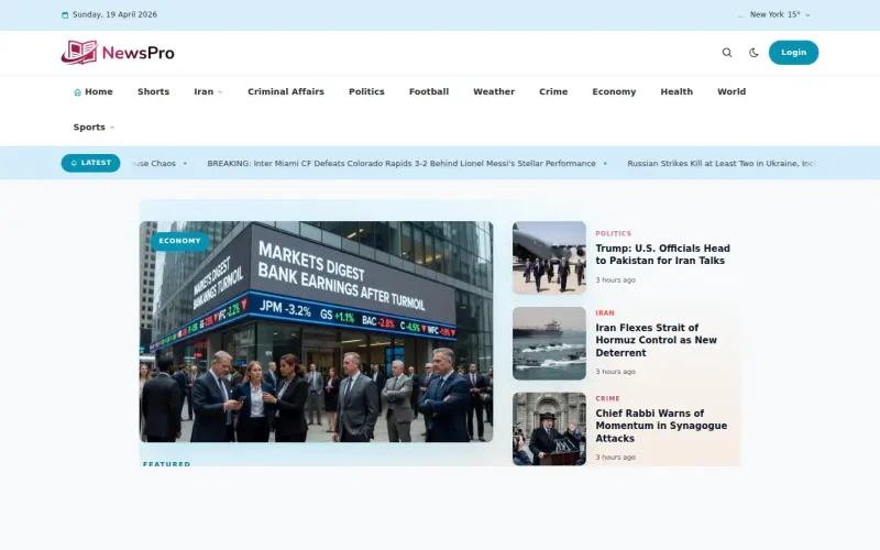 Coastal template homepage