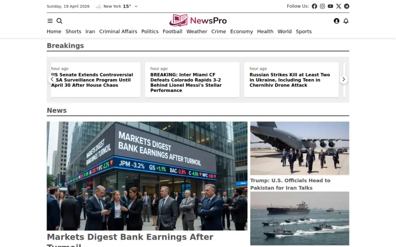 Default template homepage