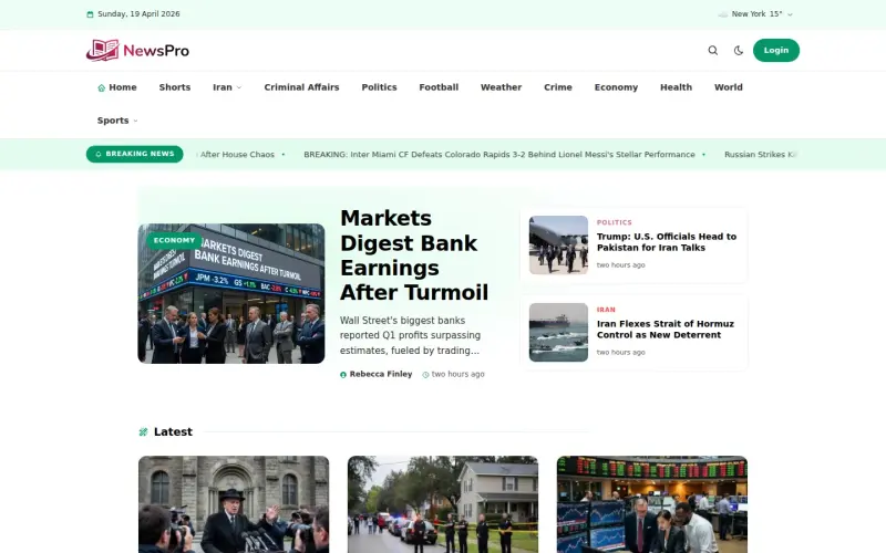 Vita template homepage